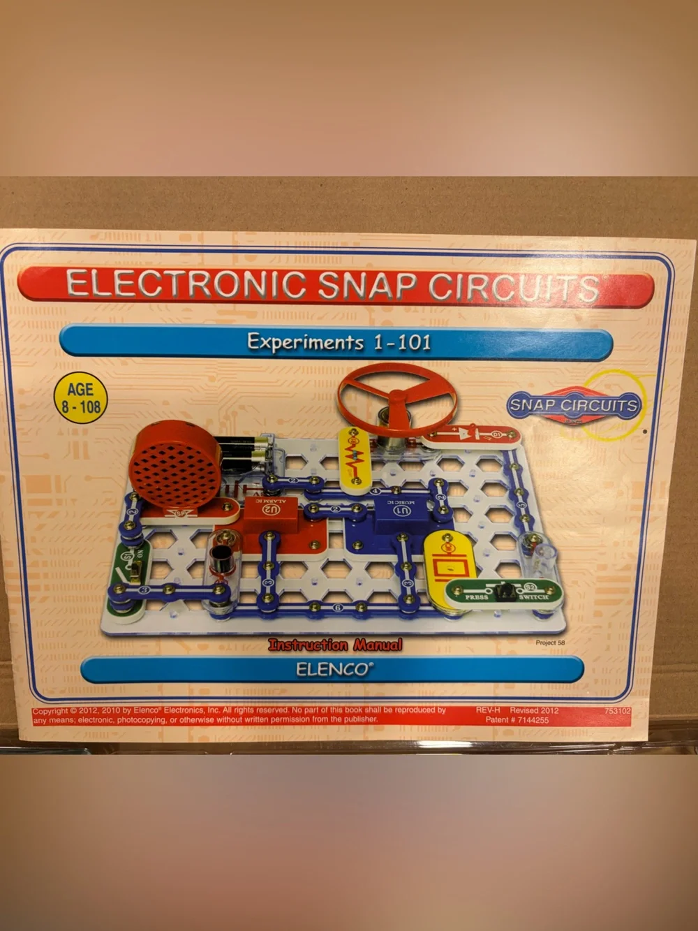 Snap Circuits Jr. Kids Electronics Kit - Blue & Red